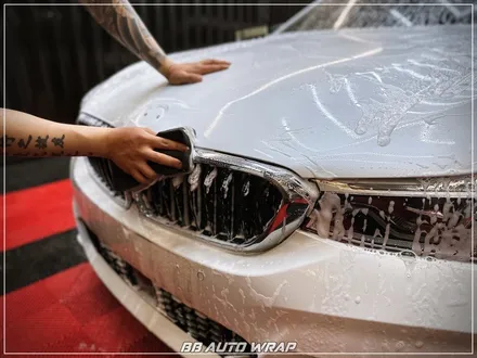 [공지] BMW 6시리즈 GT 사틴 펄 화이트 3M 랩핑지로 전체 시공하기! / 부산 강서구 명지동