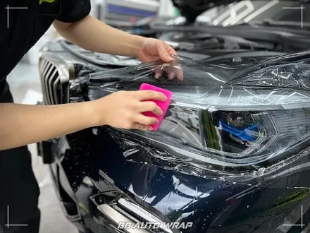 부산 PPF 클리프 디자인 스모그 라이트 PPF로 BMW X5 레이저 헤드라이트 보호하기! / 부산 강서구 명지동