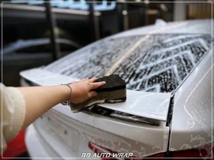 [공지] BMW 6시리즈 GT 사틴 펄 화이트 3M 랩핑지로 전체 시공하기! / 부산 강서구 명지동