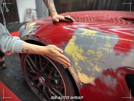 자동차 랩핑 수명은? 메르세데스 벤츠 AMG GT 전체랩핑 제거 후 재시공으로 새 차 만들기 김해랩핑 / 부산 강서구