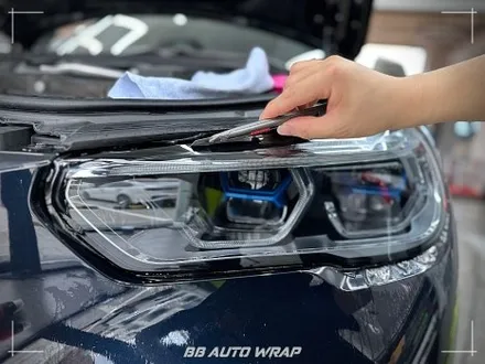 부산 PPF 클리프 디자인 스모그 라이트 PPF로 BMW X5 레이저 헤드라이트 보호하기! / 부산 강서구 명지동