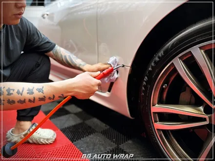[공지] BMW 6시리즈 GT 사틴 펄 화이트 3M 랩핑지로 전체 시공하기! / 부산 강서구 명지동