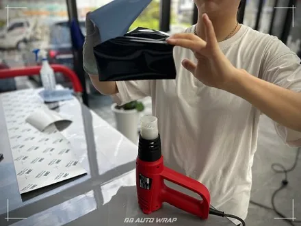 부산 자동차 랩핑 전문점 비비 오토 랩에서 현대 벨로스터 N 루프스킨으로 파노라마 썬루프 만들어주기 / 부산 강서구