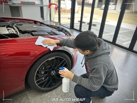 자동차 랩핑 수명은? 메르세데스 벤츠 AMG GT 전체랩핑 제거 후 재시공으로 새 차 만들기 김해랩핑 / 부산 강서구