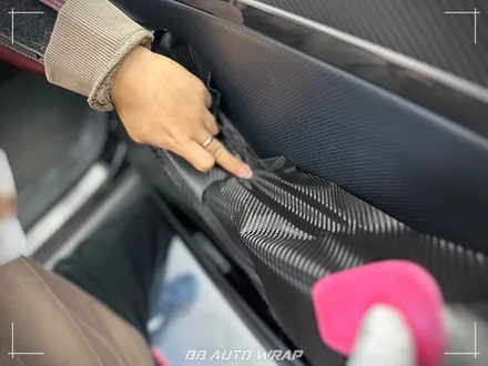 명지 랩핑 전문점 비비 오토 랩 부산점에서  에이버리 카본랩핑으로 실내 분위기 바꾸기 / 현대 / 베라크루즈 / 부산 강서구