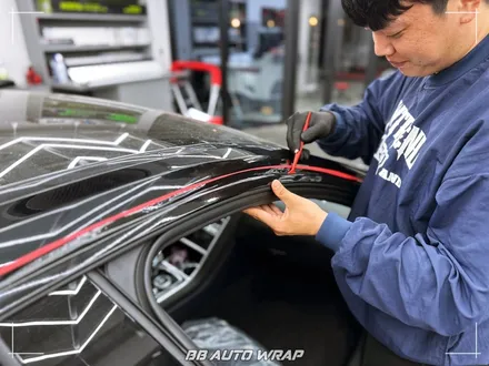 2025 BMW 8시리즈 그란쿠페 전체 크롬 죽이기로 블랙 에디션 만들기 부산랩핑 / 부산 강서구 명지동