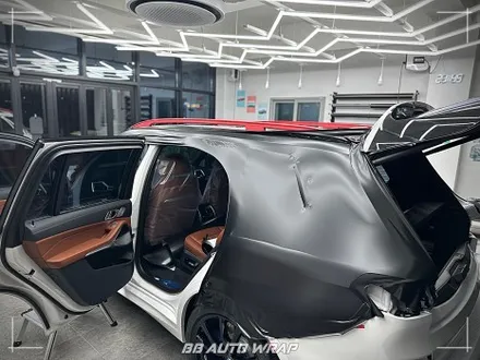 BMW X7 사틴 블랙 전체랩핑으로 스포티하게 만들기 부산랩핑 / 부산 강서구