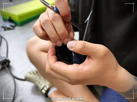 전체 크롬 죽이기 시공으로 현대 팰리세이드 블랙 에디션 만들기 김해랩핑 / 부산 강서구 명지동