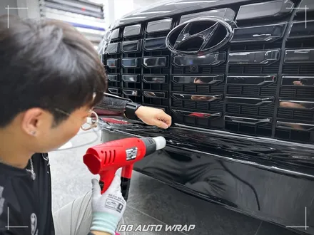 전체 크롬 죽이기 시공으로 현대 팰리세이드 블랙 에디션 만들기 김해랩핑 / 부산 강서구 명지동