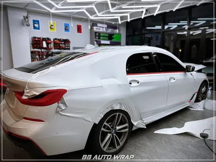 [공지] BMW 6시리즈 GT 사틴 펄 화이트 3M 랩핑지로 전체 시공하기! / 부산 강서구 명지동