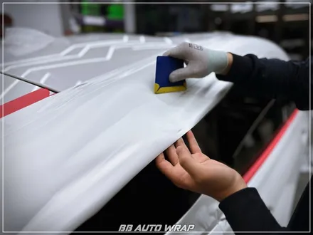 [공지] BMW 6시리즈 GT 사틴 펄 화이트 3M 랩핑지로 전체 시공하기! / 부산 강서구 명지동