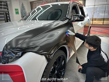 BMW X7 사틴 블랙 전체랩핑으로 스포티하게 만들기 부산랩핑 / 부산 강서구
