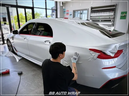 [공지] BMW 6시리즈 GT 사틴 펄 화이트 3M 랩핑지로 전체 시공하기! / 부산 강서구 명지동