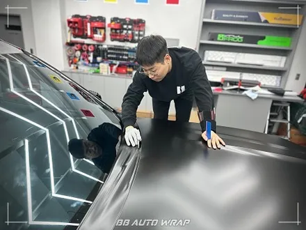 BMW X7 사틴 블랙 전체랩핑으로 스포티하게 만들기 부산랩핑 / 부산 강서구