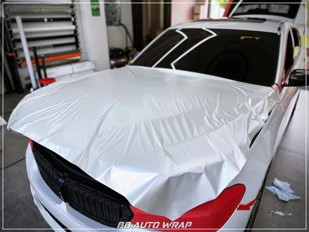 [공지] BMW 6시리즈 GT 사틴 펄 화이트 3M 랩핑지로 전체 시공하기! / 부산 강서구 명지동