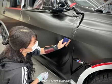 BMW X7 사틴 블랙 전체랩핑으로 스포티하게 만들기 부산랩핑 / 부산 강서구