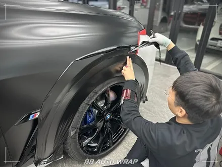 BMW X7 사틴 블랙 전체랩핑으로 스포티하게 만들기 부산랩핑 / 부산 강서구