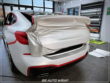 [공지] BMW 6시리즈 GT 사틴 펄 화이트 3M 랩핑지로 전체 시공하기! / 부산 강서구 명지동
