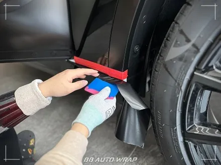 BMW X7 사틴 블랙 전체랩핑으로 스포티하게 만들기 부산랩핑 / 부산 강서구