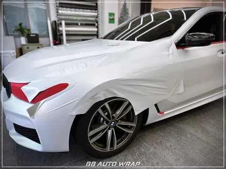 [공지] BMW 6시리즈 GT 사틴 펄 화이트 3M 랩핑지로 전체 시공하기! / 부산 강서구 명지동