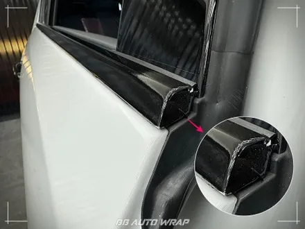 부산 PPF 전문점에서 BMW 5시리즈 클리프 디자인 스모그 라이트 PPF + 블랙 PPF로 루프스킨 및 창틀 크롬 딜리트 시공하기 / 부산 강서구