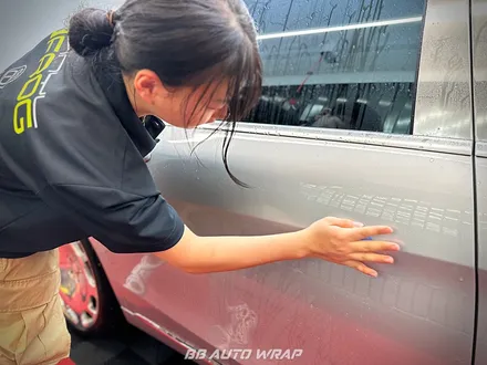 명지 부분랩핑 비닐프로그 코발트 블루 하단 듀오톤으로 진정한 마이바흐 모습 만들어주기!! / 벤츠 / S-클래스 W222 S600 / 부산 강서구