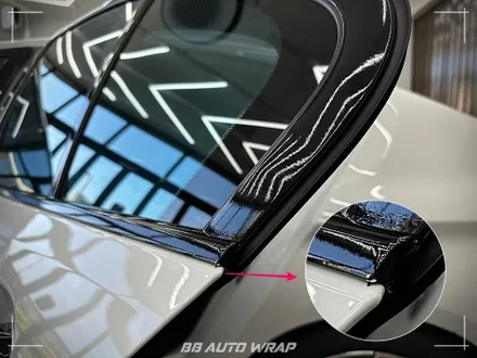 부산 PPF 전문점에서 BMW 5시리즈 클리프 디자인 스모그 라이트 PPF + 블랙 PPF로 루프스킨 및 창틀 크롬 딜리트 시공하기 / 부산 강서구