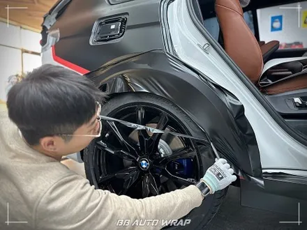 BMW X7 사틴 블랙 전체랩핑으로 스포티하게 만들기 부산랩핑 / 부산 강서구