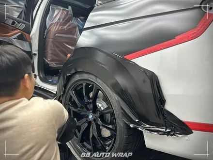 BMW X7 사틴 블랙 전체랩핑으로 스포티하게 만들기 부산랩핑 / 부산 강서구