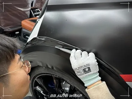 BMW X7 사틴 블랙 전체랩핑으로 스포티하게 만들기 부산랩핑 / 부산 강서구