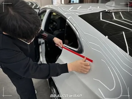 쉐보레 말리부 창틀 크롬 죽이기 가격? 시공은 김해 자동차 랩핑 전문점으로 / 부산 강서구