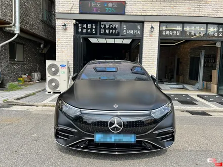 동탄무광PPF 벤츠 EQS V297 블랙유광에서 블랙무광으로 랩핑? 아니 무광PPF로 도장보호도하고 느낌도 살리고! - 디테일링의답 동탄점 / 동탄 영천동