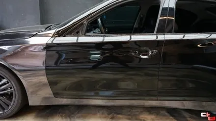 동탄크롬랩핑 인피니티 Q50 2.2D 사고로 인한 랩핑 제거 재시공 2 / 동탄 영천동