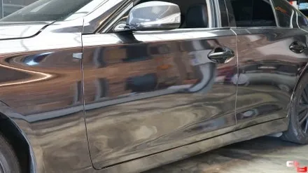동탄크롬랩핑 인피니티 Q50 2.2D 사고로 인한 랩핑 제거 재시공 2 / 동탄 영천동