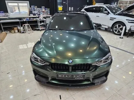 경기 광주 랩핑 BMW 3시리즈 오토벨벳 미드나잇그린 전체랩핑 시공 / 이천시 마장면 장암리