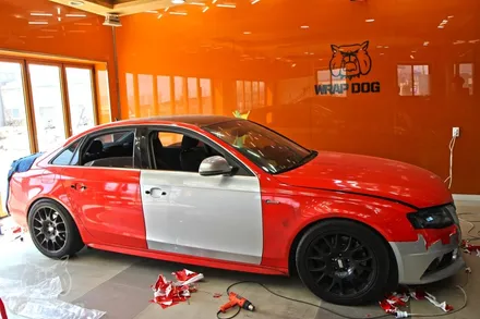 AUDI [S4] 일산랩핑 전체랩핑 일산랩독[WRAP DOG] / 일산서구 구산동