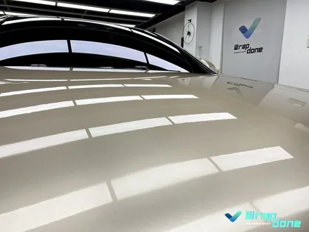 벤츠 S클래스 W222 샴페인 골드 상단 투톤 랩핑 / 수원, 광교