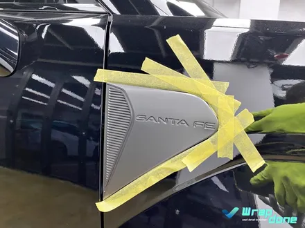 싼타페 스키드플레이트 삼각 가니쉬 교체와 크롬죽이기 / 수원, 광교