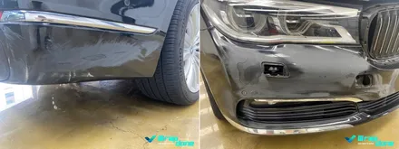 수원 랩핑 BMW 730d 딥블루메탈릭 전체 랩핑 / 수원, 광교