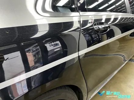 S클래스 상처 난 측면 데칼 랩핑으로 커버업 / 수원, 광교