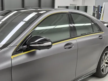 벤츠s클래스 자동차 사고 s350d 랩핑 보험수리 전체랩핑 재시공+ 전체 크롬죽이기까지!분당,판교,성남 랩핑샵 랩플립 / 성남시 중원구 여수동