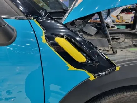 미니 컨트리맨 R60 포인트 데칼랩핑+크롬죽이기 분당랩핑샵 랩플립 / 성남시 중원구 여수동