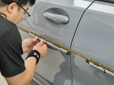 신차 문콕방지에는 도어가드! BMW 320i 브루클린 그레이 가디언 네오가드+문콕방지 랩핑 판교,분당,성남 랩핑샵 랩플립 / 성남시 중원구 여수동