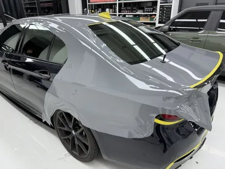 5시리즈 BMW G30 520i 고광택랩핑 나르도 그레이 전체랩핑 보험랩핑 사고랩핑 분당 랩핑샵 랩플립 / 성남시 중원구 여수동