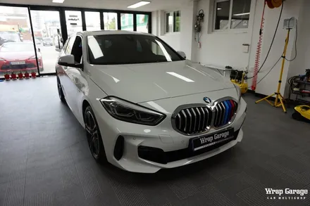 청주 랩핑 - BMW 118d 신형 그릴+사이드미러+실내 포인트랩핑으로 분위기 반전모습! / 청주시 청원구