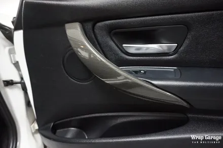 BMW 3시리즈 실내랩핑 SOTT리얼카본으로 우드를 새롭게 바꾸다! / 청주시 청원구