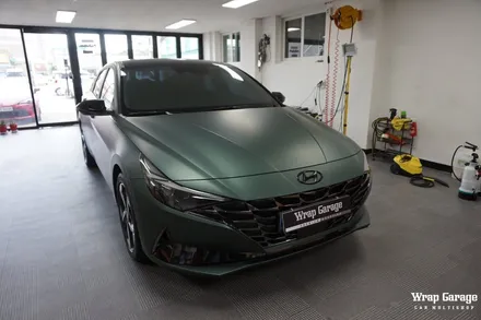 청주 랩핑 - 아반떼cn7전체랩핑 시공하기! 순정같은 3M Pine Green Metallic / 청주시 청원구