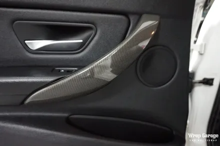 BMW 3시리즈 실내랩핑 SOTT리얼카본으로 우드를 새롭게 바꾸다! / 청주시 청원구
