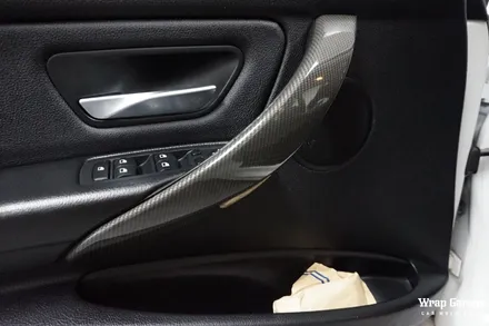 BMW 3시리즈 실내랩핑 SOTT리얼카본으로 우드를 새롭게 바꾸다! / 청주시 청원구