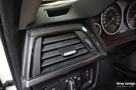 BMW 3시리즈 실내랩핑 SOTT리얼카본으로 우드를 새롭게 바꾸다! / 청주시 청원구